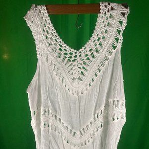 Cupshe white beach cover - NEW